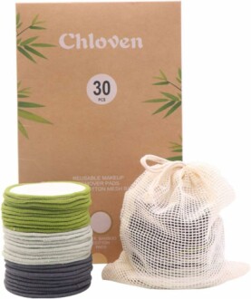 Chloven 30 Pack Reusable Makeup Remover Pads