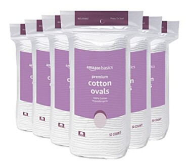 Amazon Basics premium cotton ovals pack