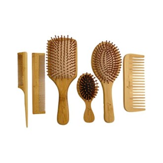 Bamboo Hair Brush Set by BeaverStrong