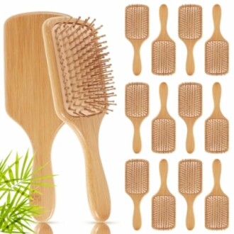 Tessco Bamboo Paddle Brush Set