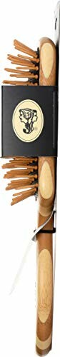 Bamboo hairbrush with packaging