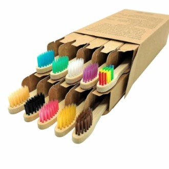 Bamboo Toothbrush with Soft Charcoal Bristles