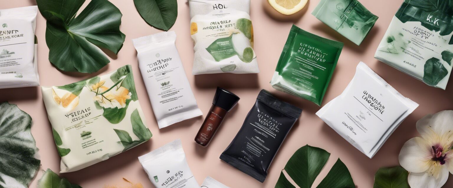 Various biodegradable makeup wipes