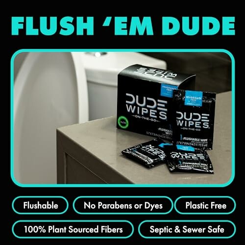 Mint Chill Dude Wipes on ice with eucalyptus oils.