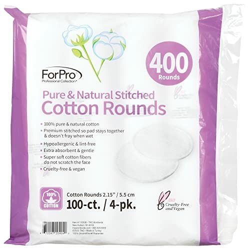 ForPro Pure & Natural Cotton Rounds