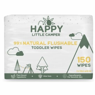 Happy Little Camper Natural Flushable Wipes