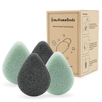 myHomeBody Natural Konjac Facial Sponges