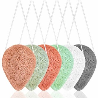 6 Pack Natural Konjac Facial Sponges