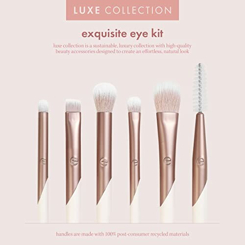 Luxe Collection exquisite eye kit with six makeup brushes.