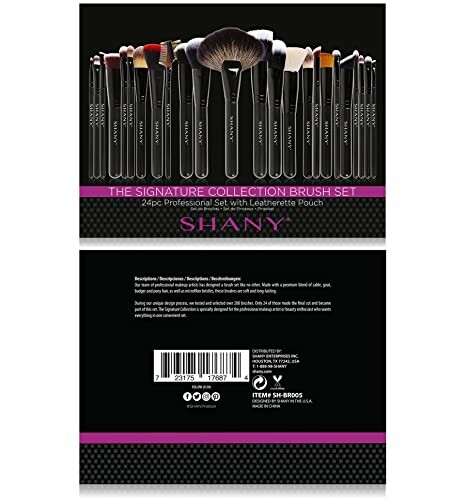 SHANY 24-piece professional makeup brush set with pouch