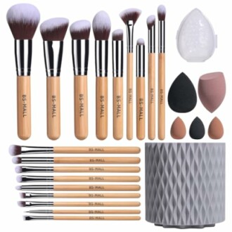 BS-MALL Bamboo Makeup Brushes Set