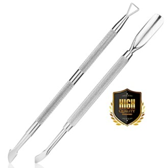 NANTuYo 2PCS Cuticle Pusher and Cutter Set