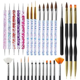 Artdone 31pcs Nail Art Brushes Set