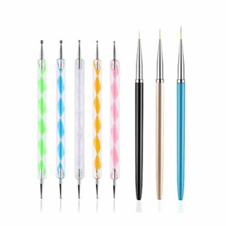 FULINJOY Dotting Pens with Nail Painting Brushes