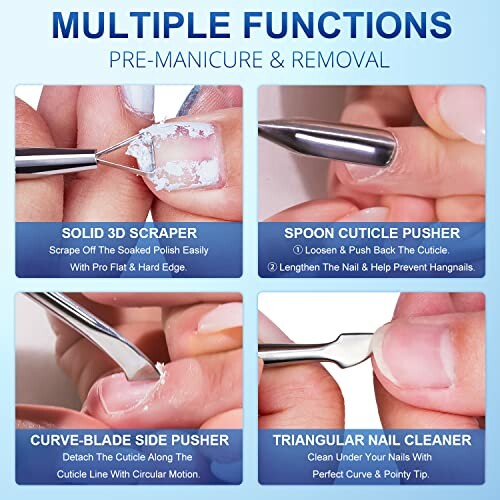 Comparison of upgraded nail tool designs versus others