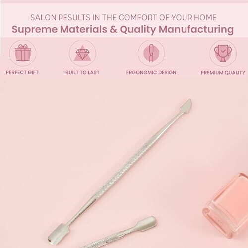 Cuticle Pusher & Spoon Nail Cleaner