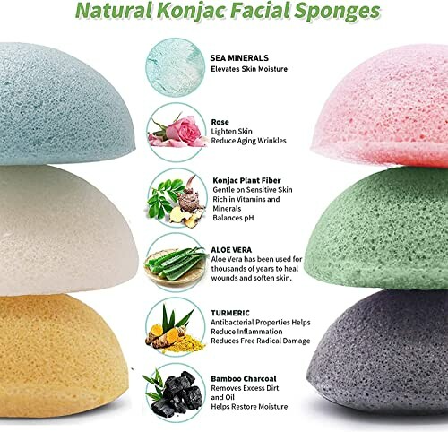 DYS Farm Konjac Face Sponges