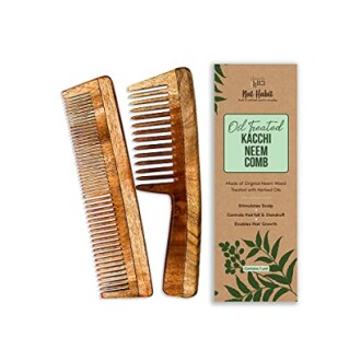 Neem wood comb set with packaging