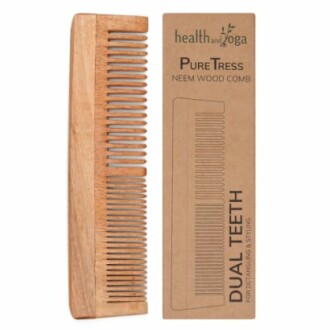 Neem wood comb and packaging