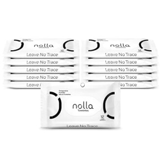 Nolla Flushable Wipes Travel Packs