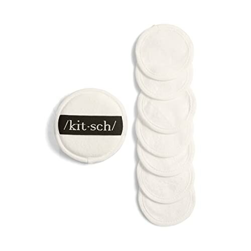 Reusable cotton pads with a branded pouch.