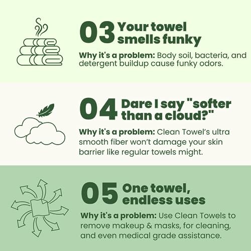 Tips on towel cleanliness and benefits of Clean Towels.