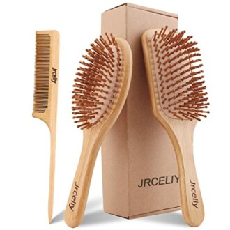 Bamboo Hair Brush Set