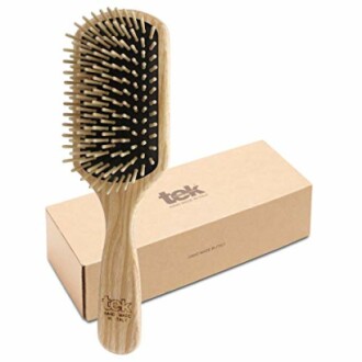 TEK Large Rectangular Ash Wood Brush